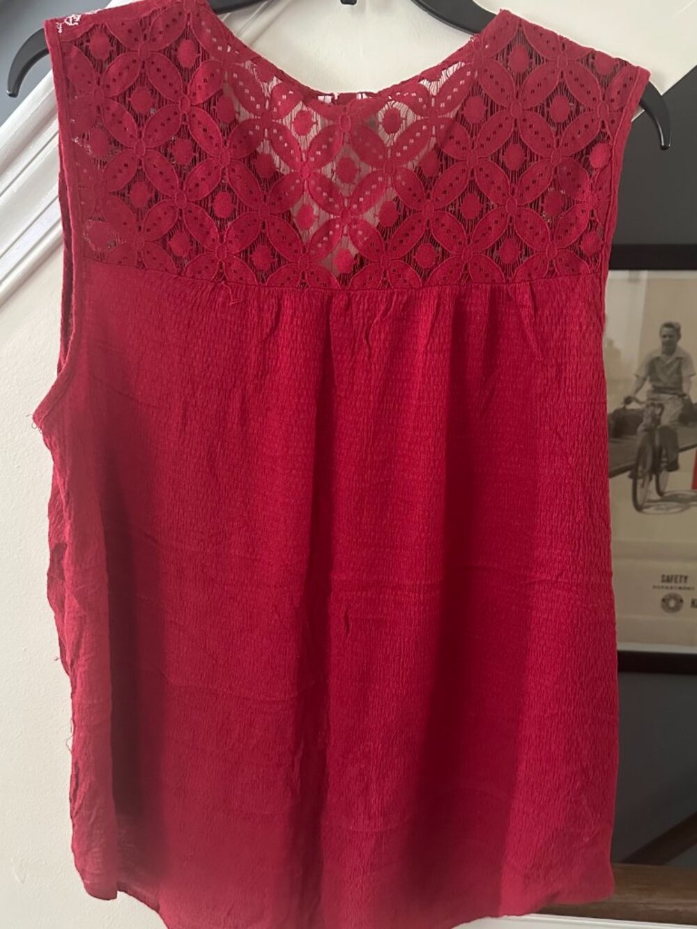 Knox Rose Sleeveless Embroidered Blouse – Size XL - Picture 2 of 2